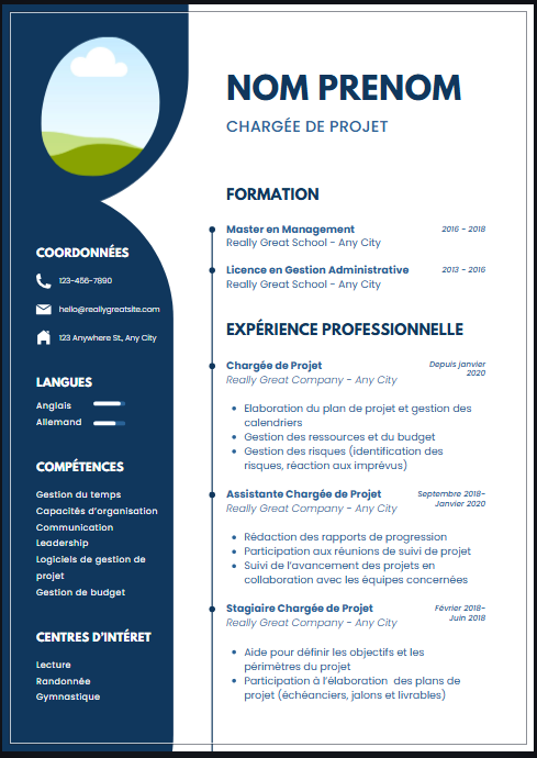 Modèle CV Créatif - Template Original à Télécharger Instantanément