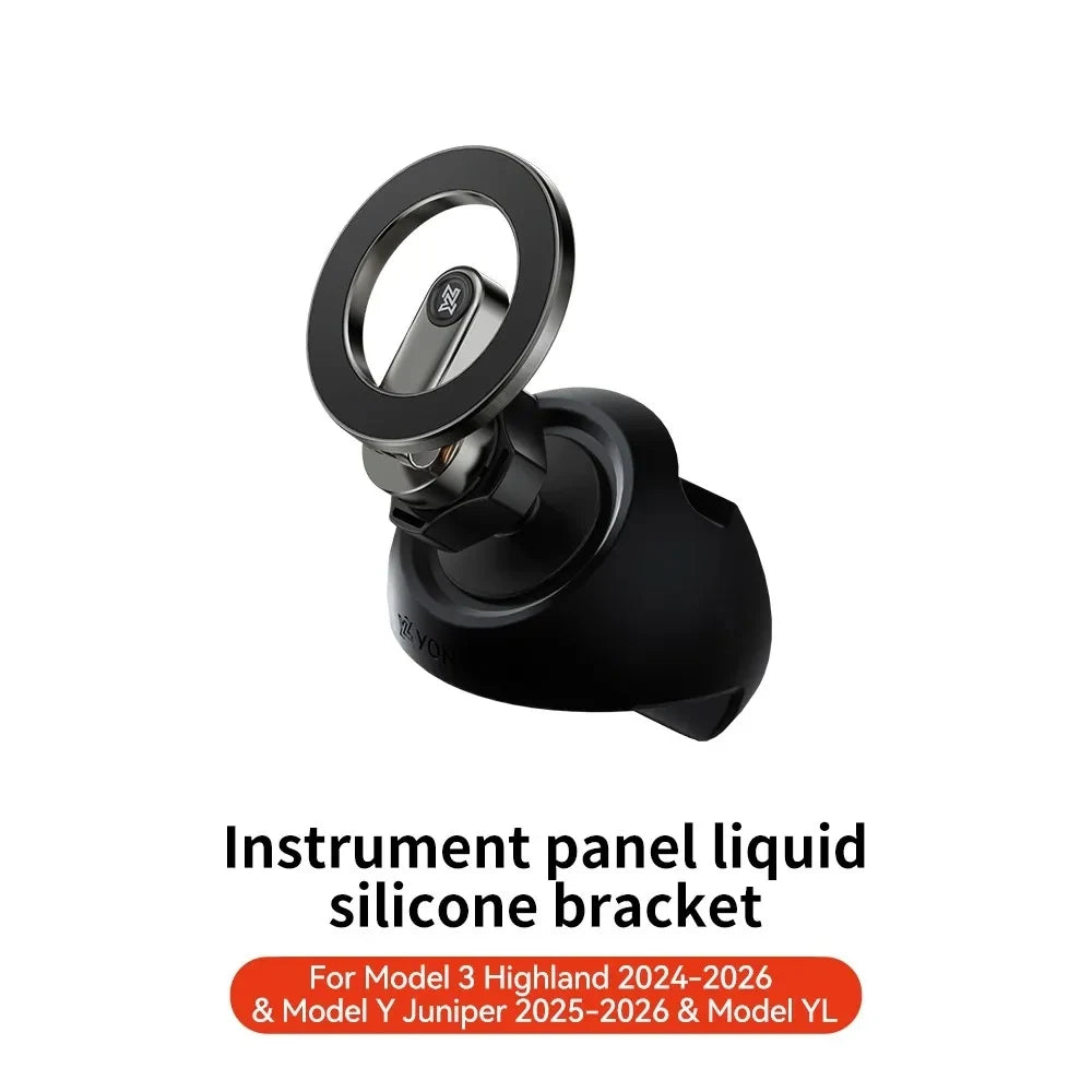 Support Téléphone Magnétique Voiture – Rotation 360° Compatible Tesla Model 3/Y