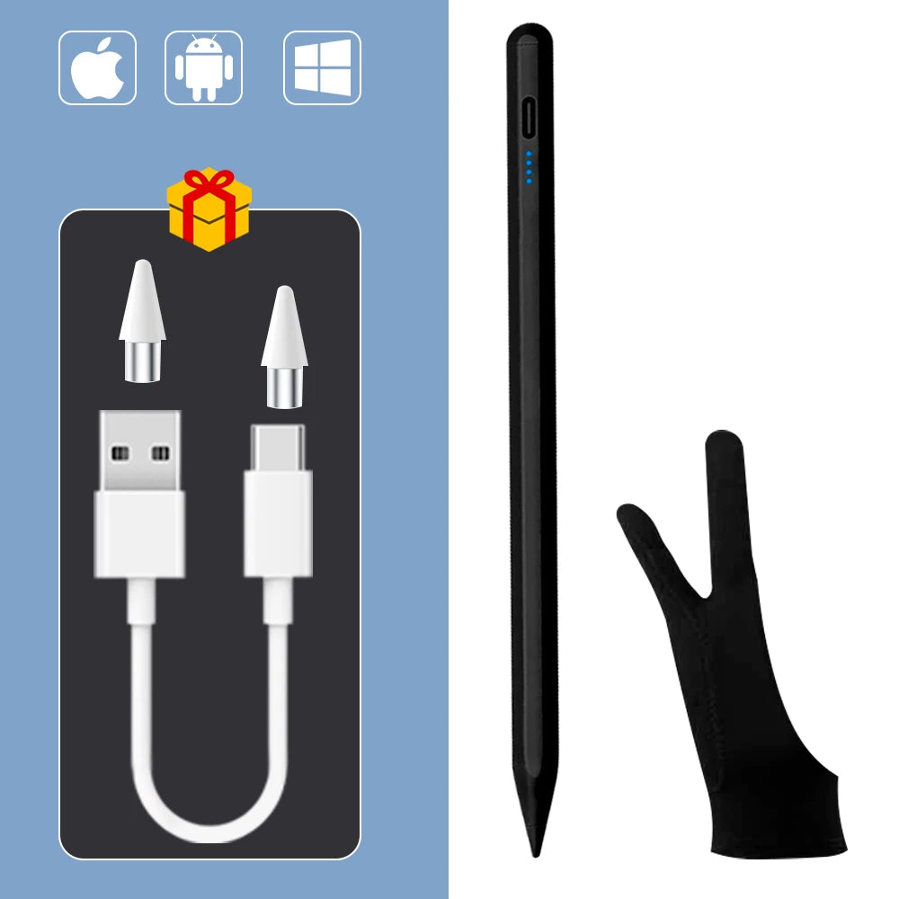 Stylet Universel avec Fixation Magnétique - Compatible iPad, iPhone, Android, Samsung, Huawei