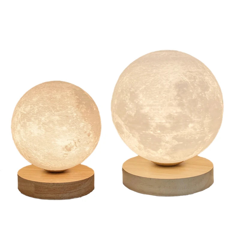 Lampe Lune 3D — Veilleuse Design Tactile