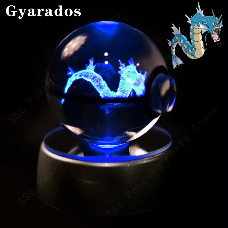 Veilleuse Pokémon Crystal Ball 3D - Cadeau Collector Unique