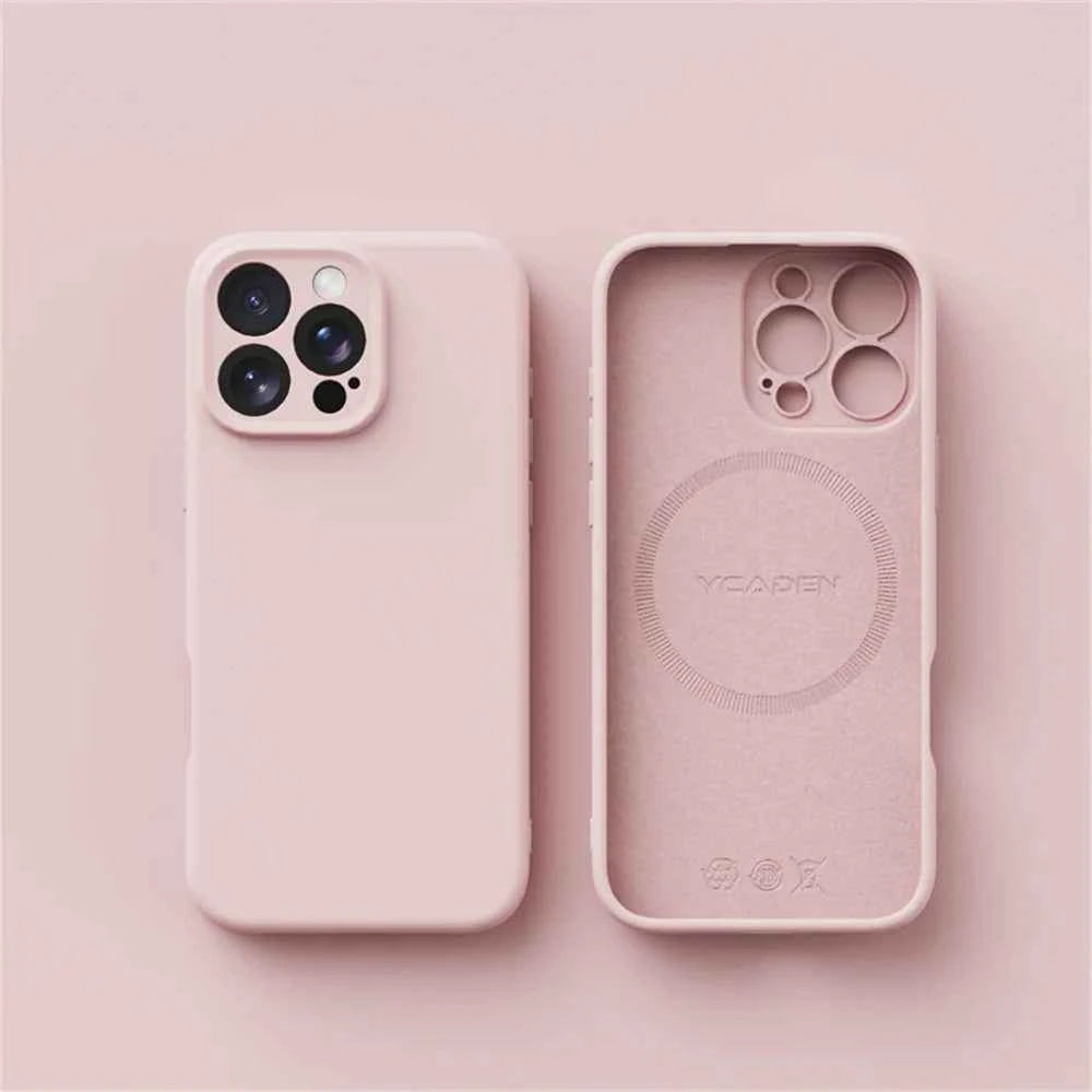 Coque iPhone Silicone Liquide MagSafe – Compatible iPhone 12 13 14 15 16 17 Pro Max