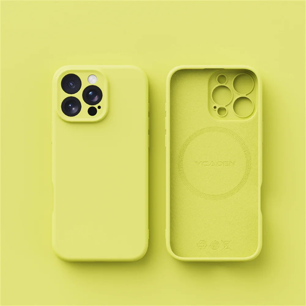 Coque iPhone Silicone Liquide MagSafe – Compatible iPhone 12 13 14 15 16 17 Pro Max