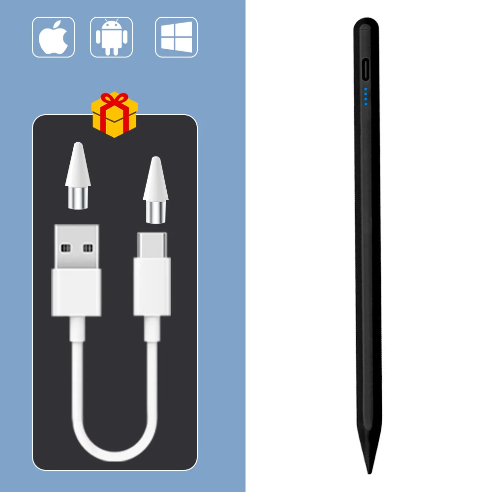 Stylet Universel avec Fixation Magnétique - Compatible iPad, iPhone, Android, Samsung, Huawei