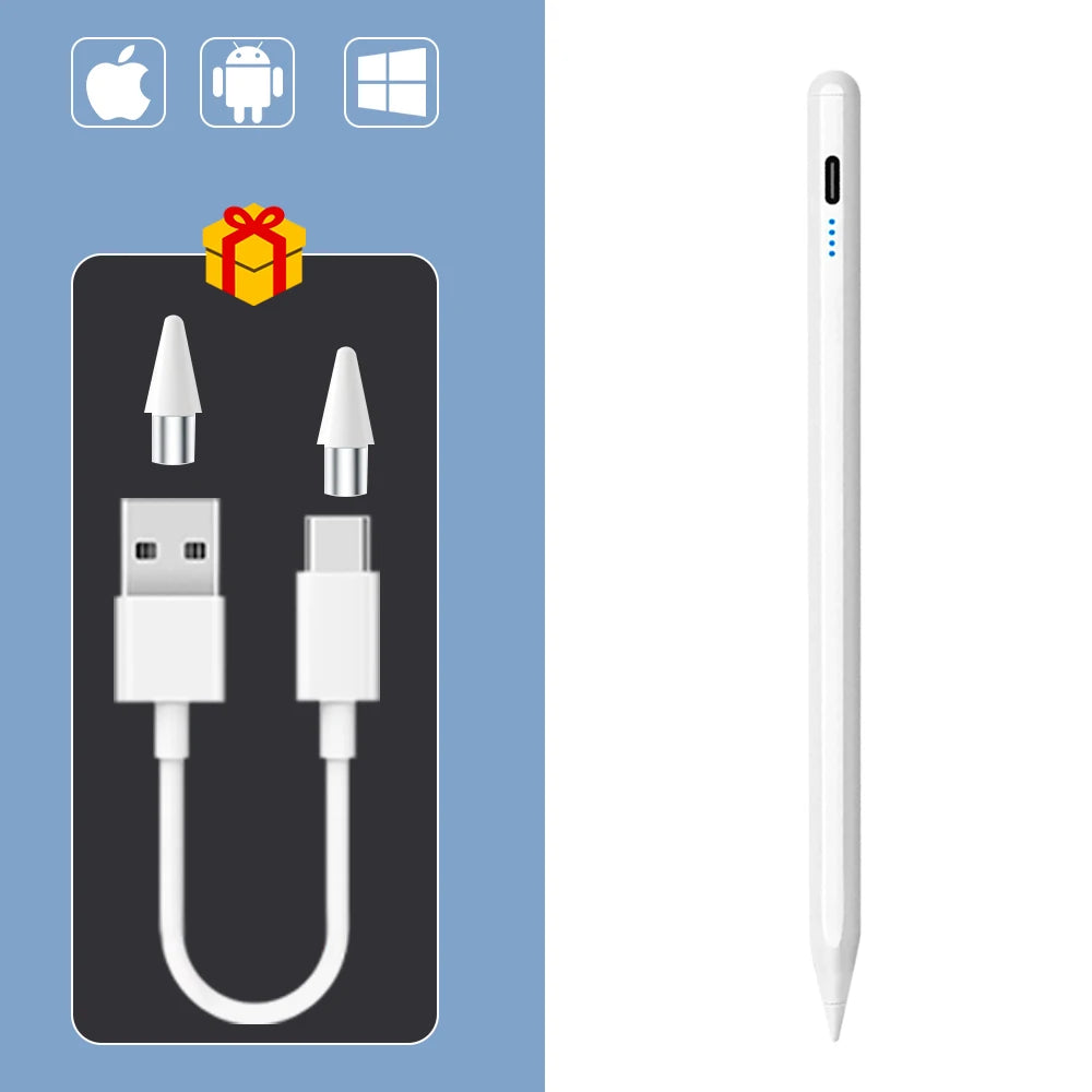 Stylet Universel avec Fixation Magnétique - Compatible iPad, iPhone, Android, Samsung, Huawei
