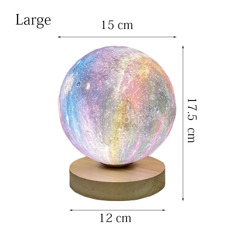 Lampe Lune 3D — Veilleuse Design Tactile
