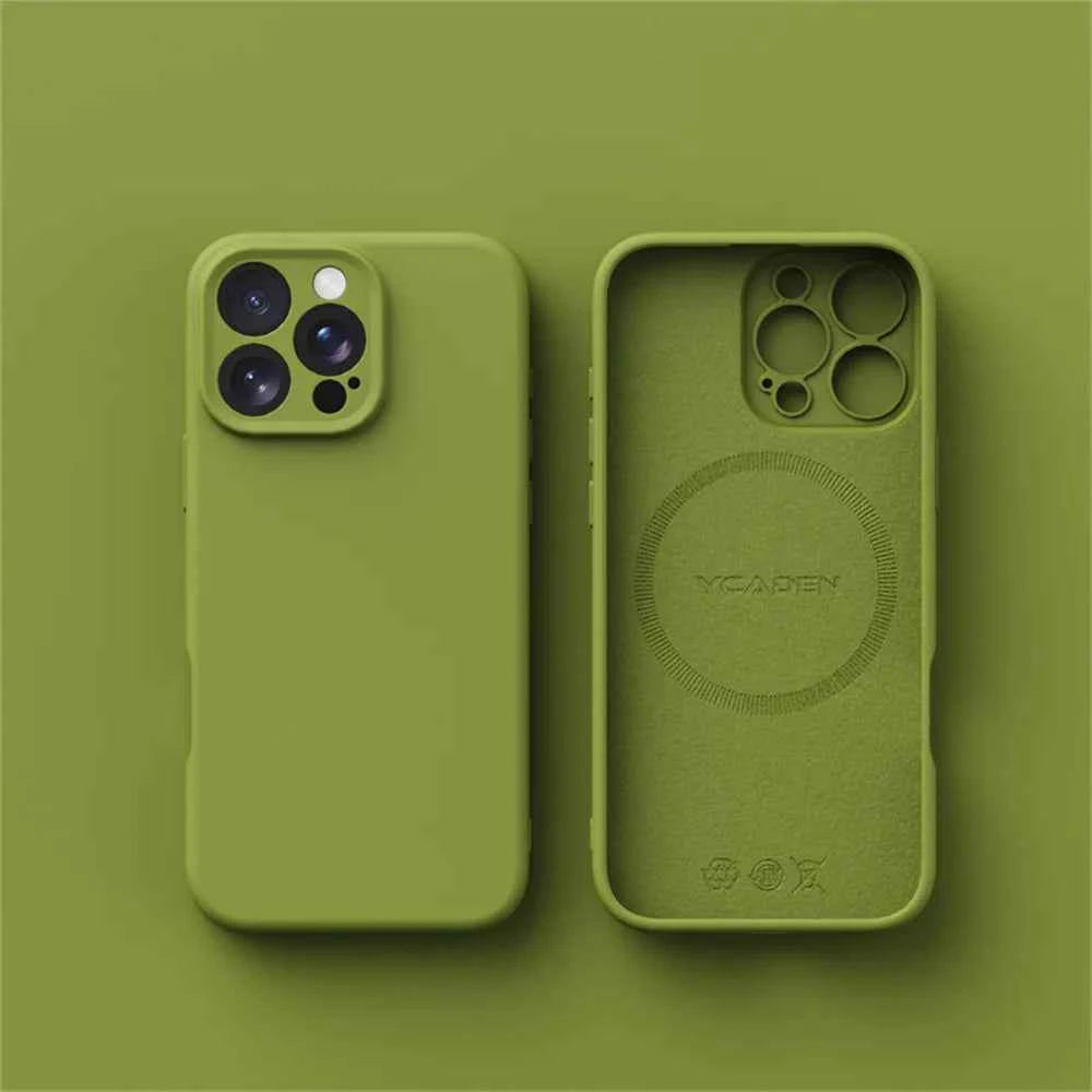 Coque iPhone Silicone Liquide MagSafe – Compatible iPhone 12 13 14 15 16 17 Pro Max