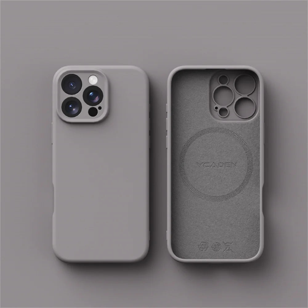 Coque iPhone Silicone Liquide MagSafe – Compatible iPhone 12 13 14 15 16 17 Pro Max