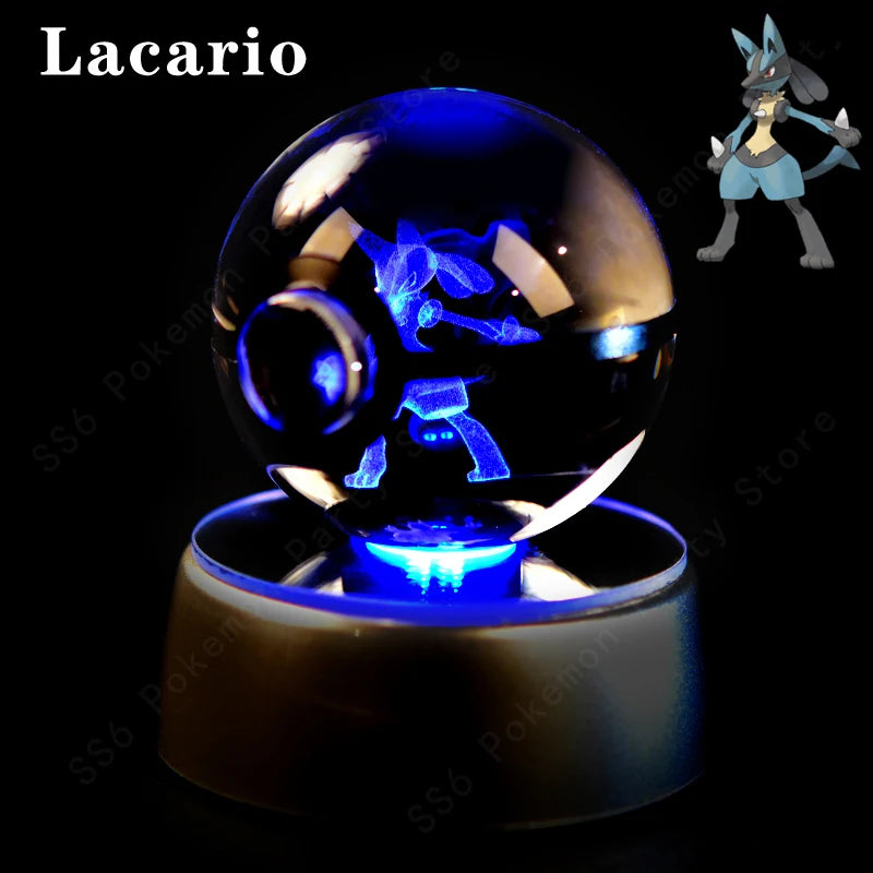 Veilleuse Pokémon Crystal Ball 3D - Cadeau Collector Unique