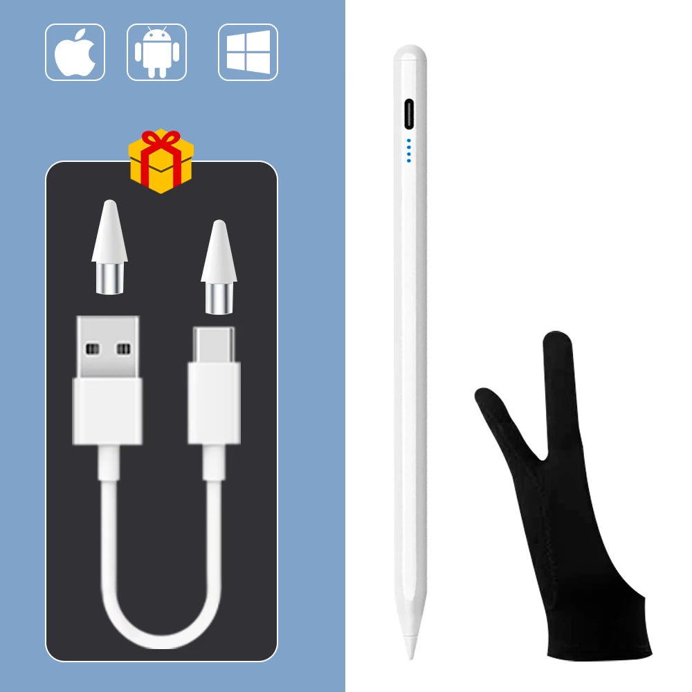 Stylet Universel avec Fixation Magnétique - Compatible iPad, iPhone, Android, Samsung, Huawei