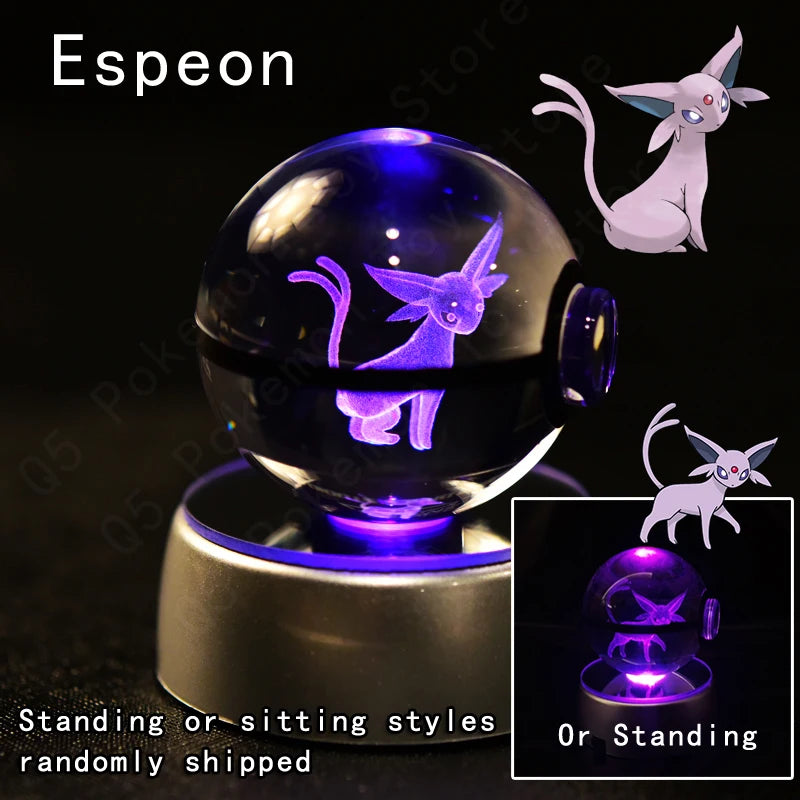 Veilleuse Pokémon Crystal Ball 3D - Cadeau Collector Unique