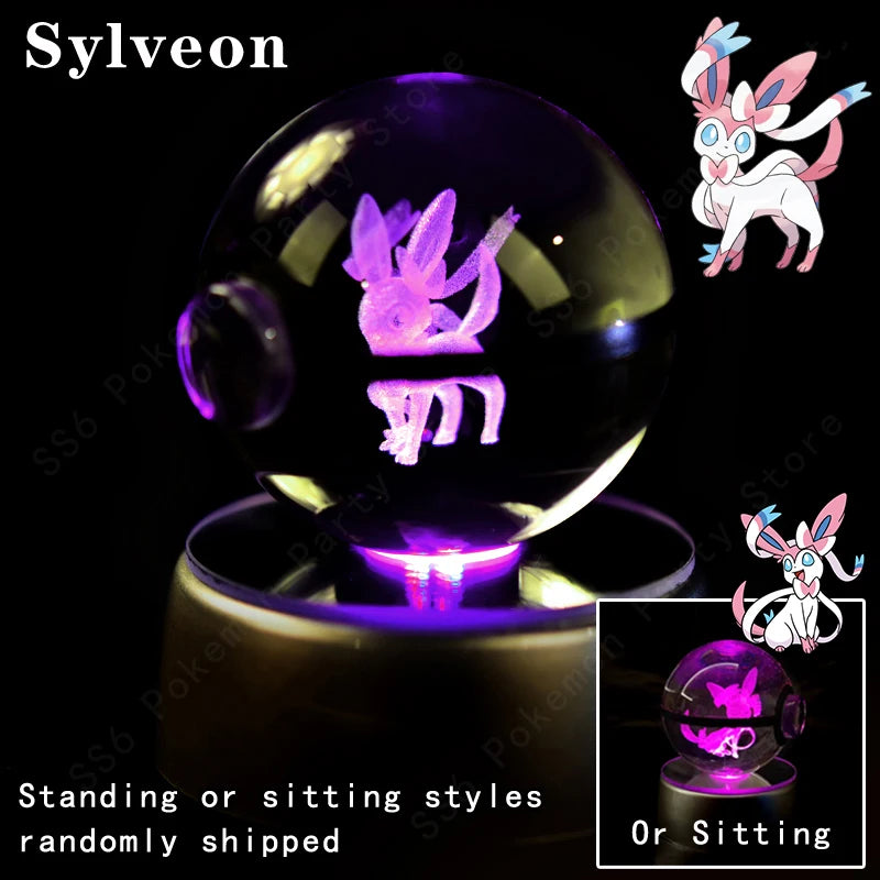 Veilleuse Pokémon Crystal Ball 3D - Cadeau Collector Unique