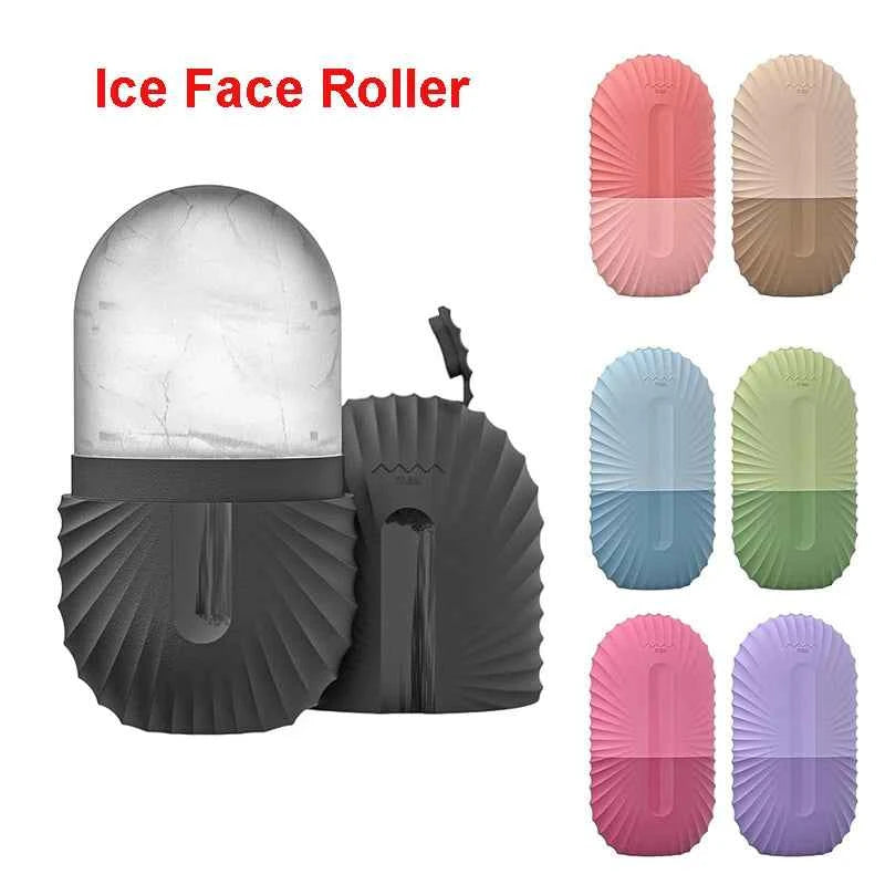 Rouleau de Glace Visage Silicone – Massage Froid Anti-Poches & Anti-Rides
