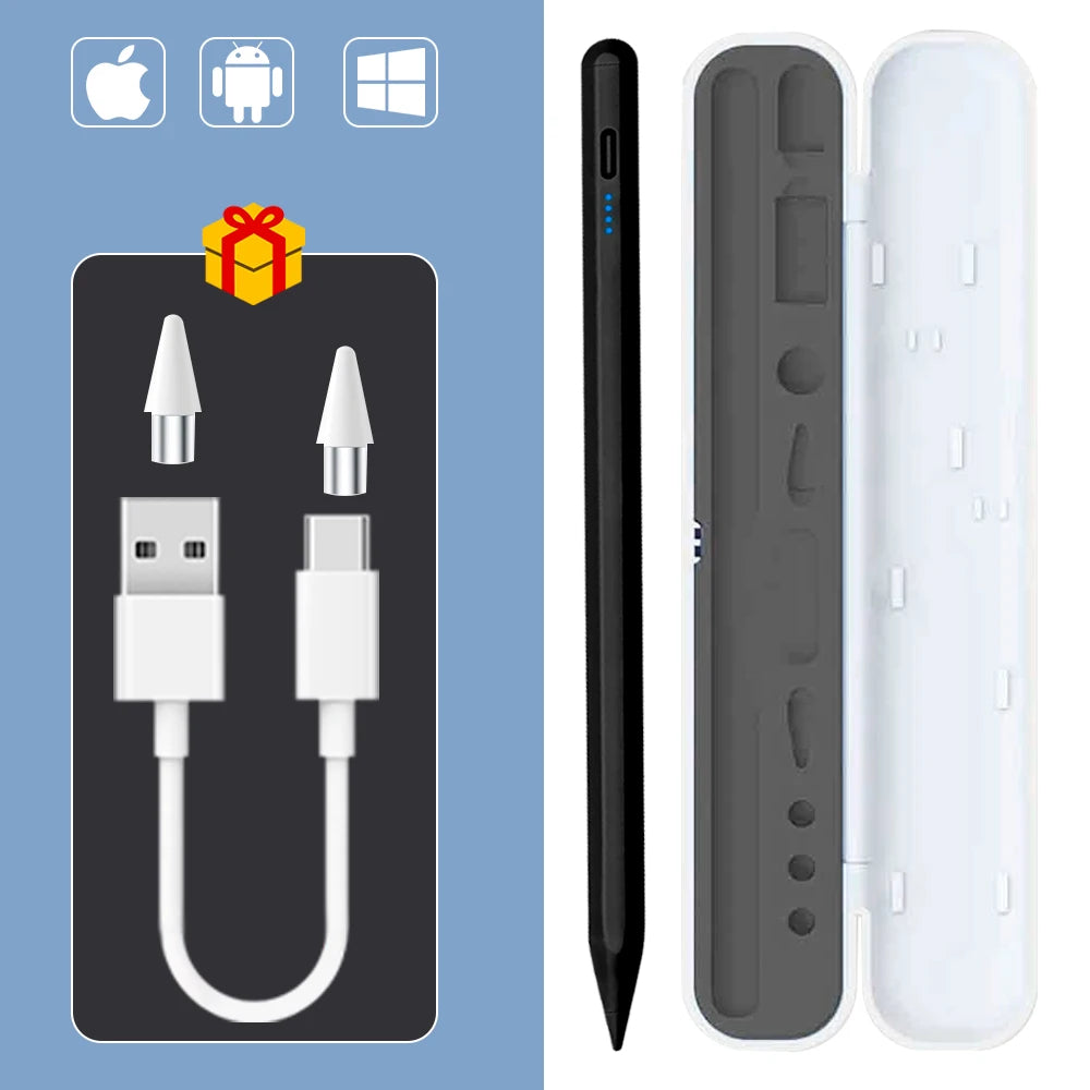 Stylet Universel avec Fixation Magnétique - Compatible iPad, iPhone, Android, Samsung, Huawei