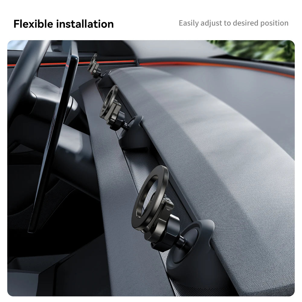 Support Téléphone Magnétique Voiture – Rotation 360° Compatible Tesla Model 3/Y