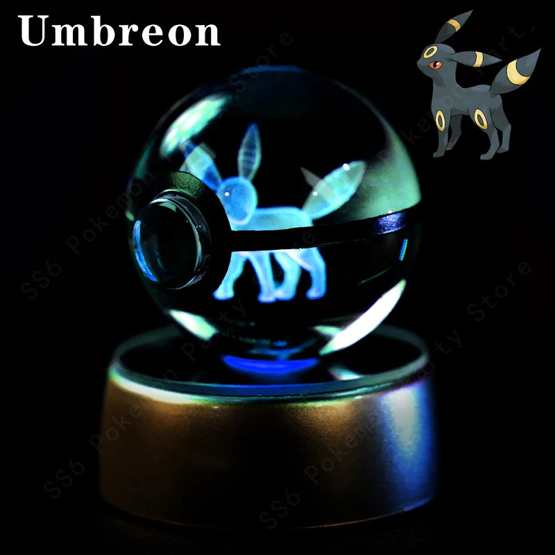 Veilleuse Pokémon Crystal Ball 3D - Cadeau Collector Unique