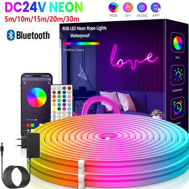 Bande LED Neon RGB Intelligente (5-30m)