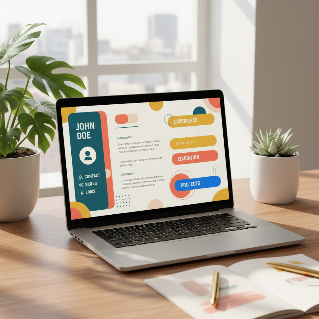 CV Créatif mockup